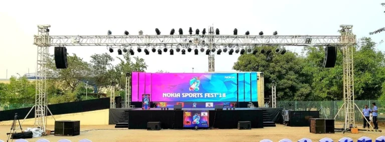 Nokia Sports Fest '18 stage on the ground, Nokia Sports Fest, 2018, organised by OM Events