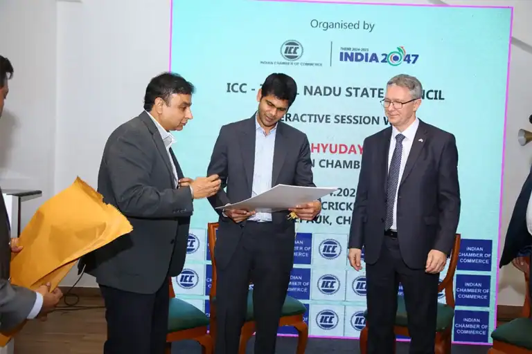 Tamil Nadu State Council interactive session, Indian Chamber of Commerce sessions, 2025, organised by OM Events