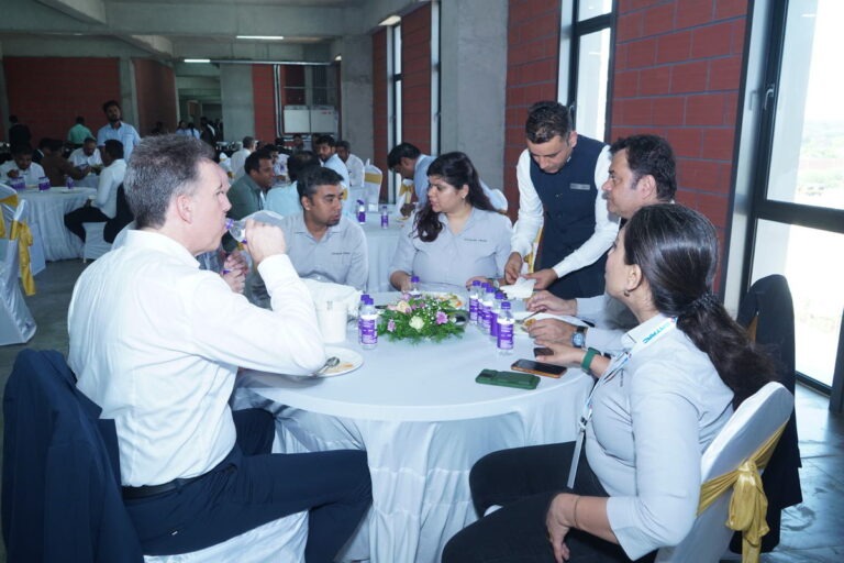 Guests at lunch after the ceremony, Satrac plant inauguration, 2026, organised by OM Events