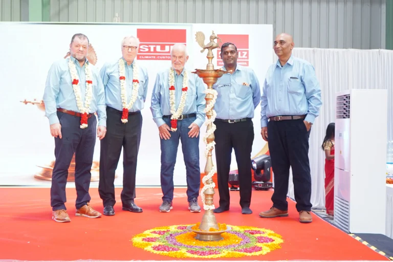 Lamp lighting by the leadership team, Stulz Chennai factory inauguration, 2026, organised by OM Events