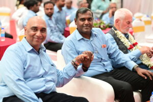 Guests in the front row, Stulz Chennai factory inauguration, 2026, organised by OM Events