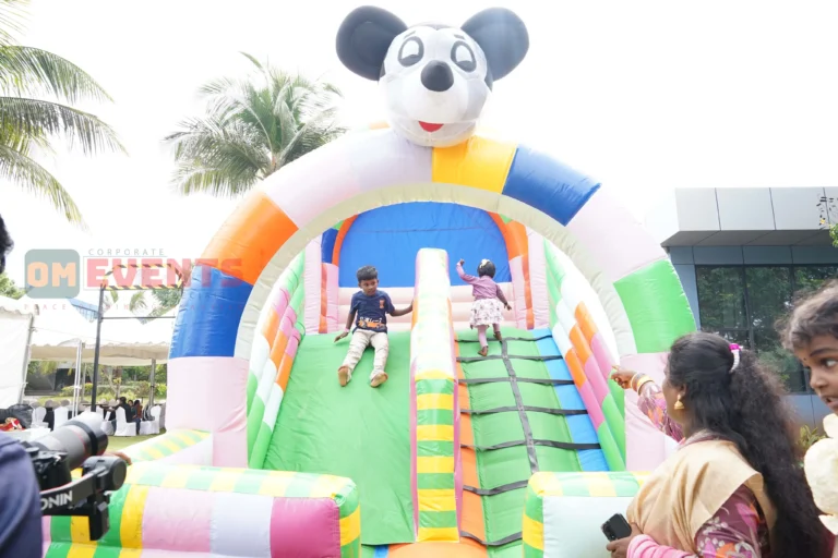 Inflatable castle for the children