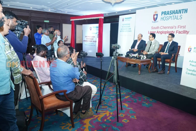 Press conference for the launch, Prashanth Hospitals technology launches, 2026, organised by OM Events