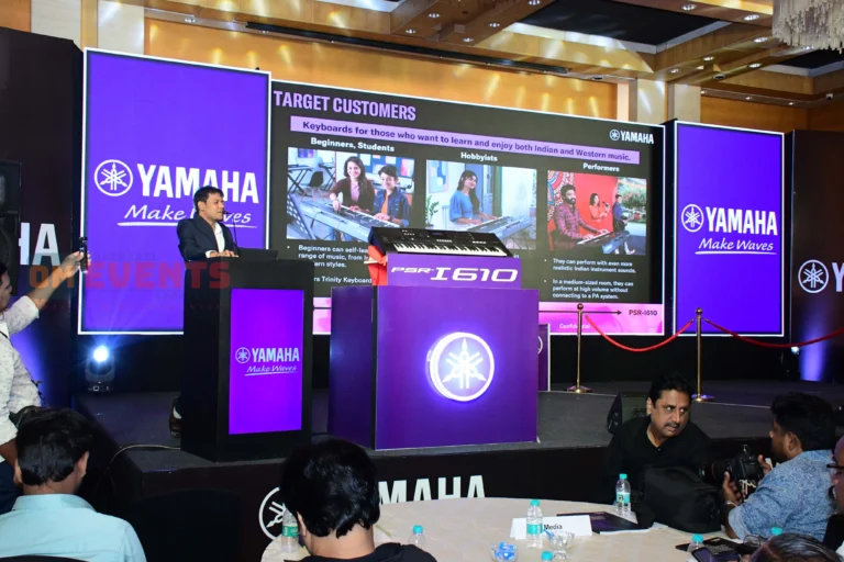 Product presentation to dealers, Yamaha keyboard launch, 2026, organised by OM Events
