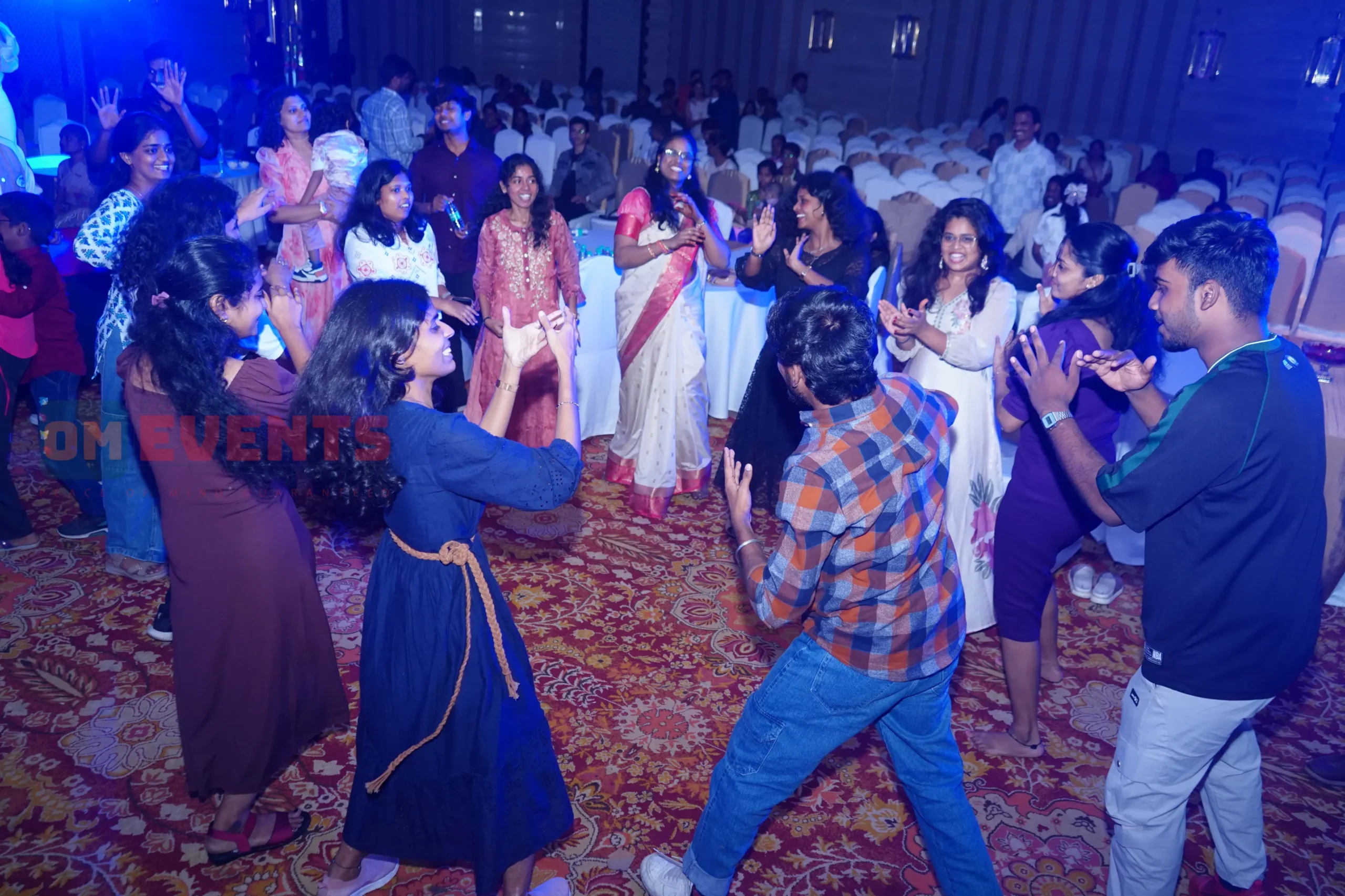 Guests enjoying DJ night after corporate event organised by OM Events Chennai