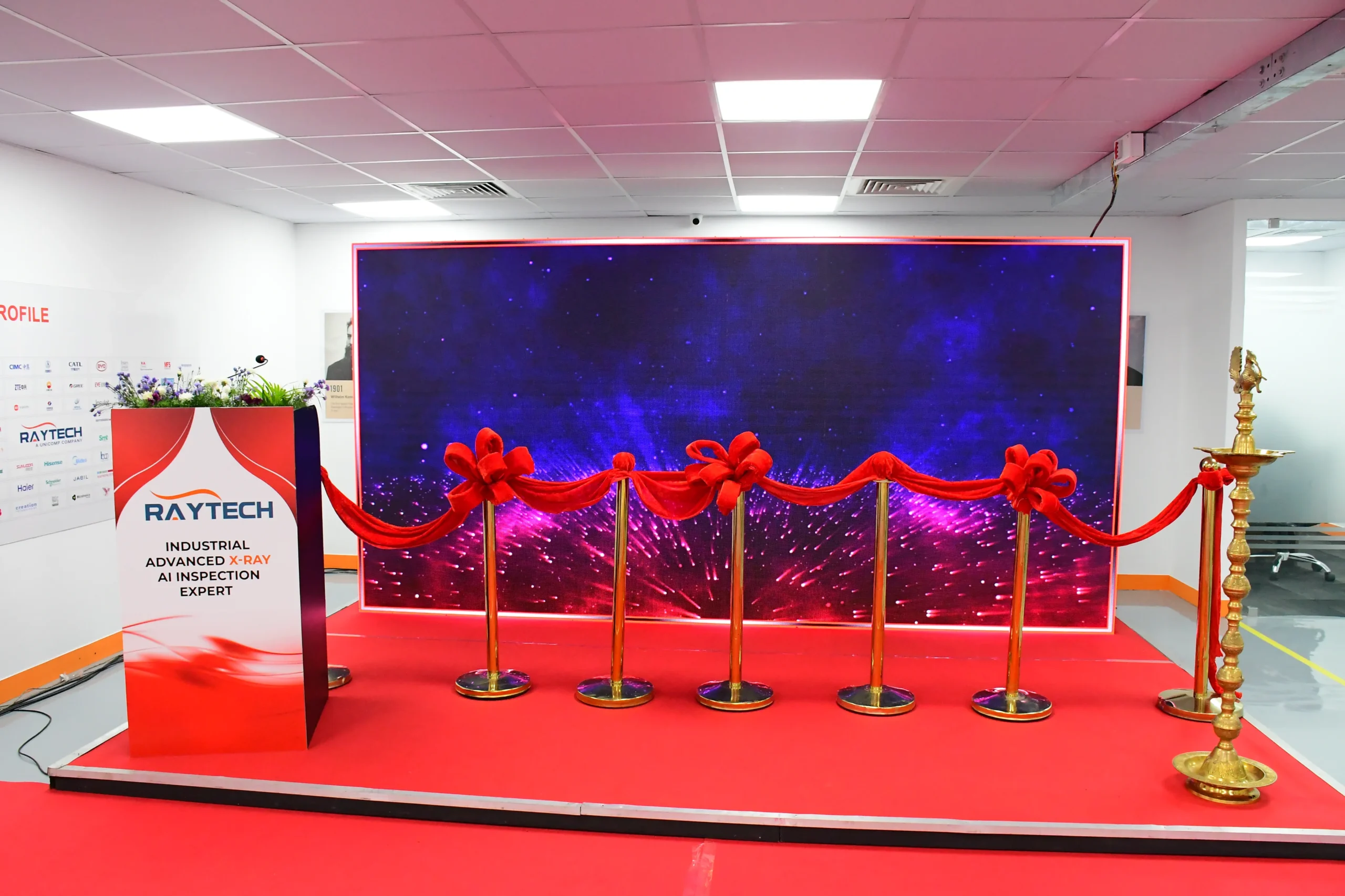 Stage Setup for Raytech, Inside their Office Space by OM Events