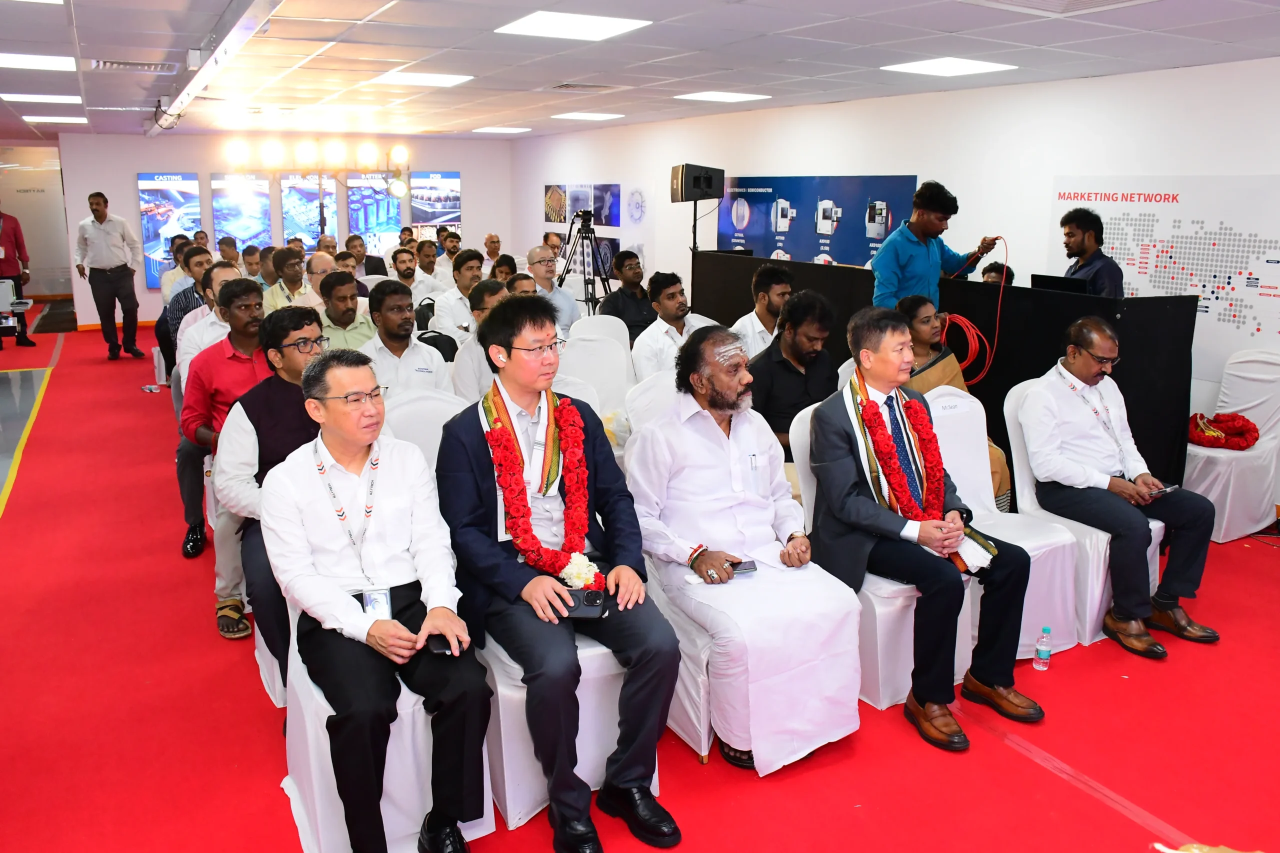 Photo of VIP's and dignitaries in the premises for Inaugurations.