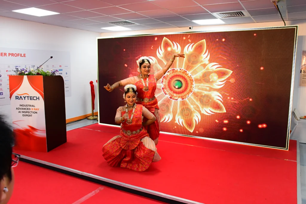 Traditional dance performance in Raytech Office Launch